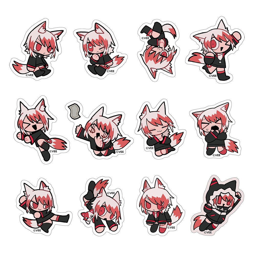 VEE:秋雪こはく オリジナルグッズ(フレークステッカー)