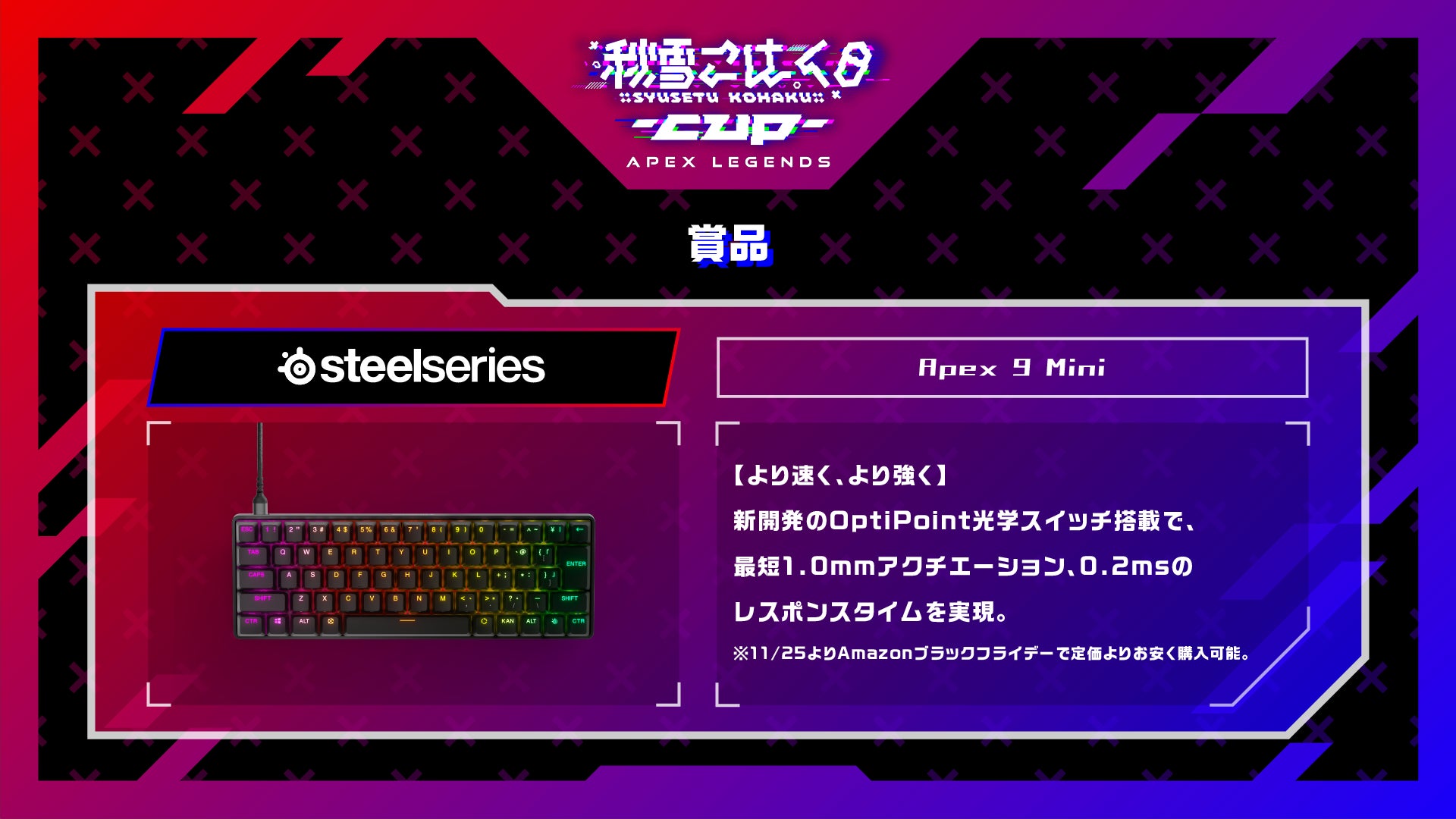 こはCUP:賞品(Apex 9 Mini)