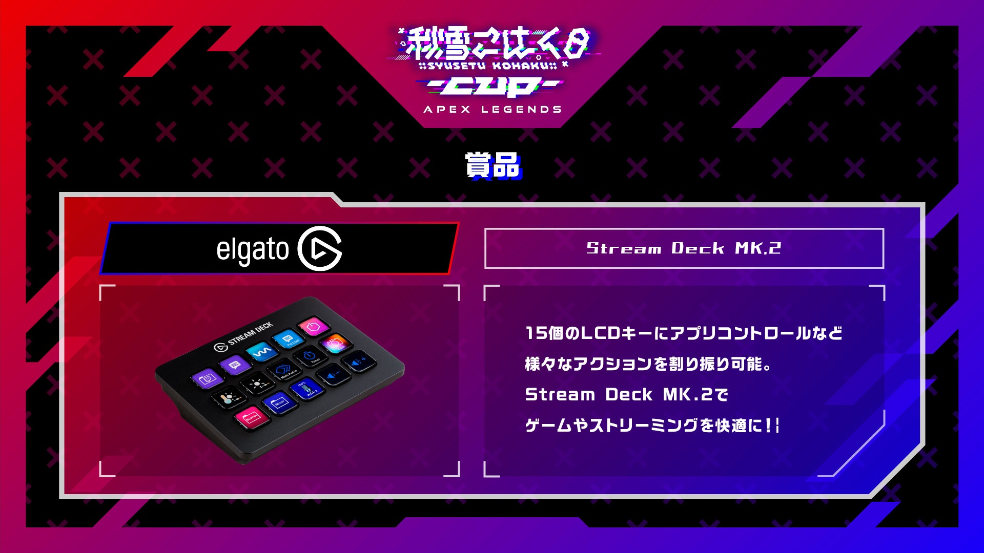 こはCUP:賞品(Stream Deck MK.2 )