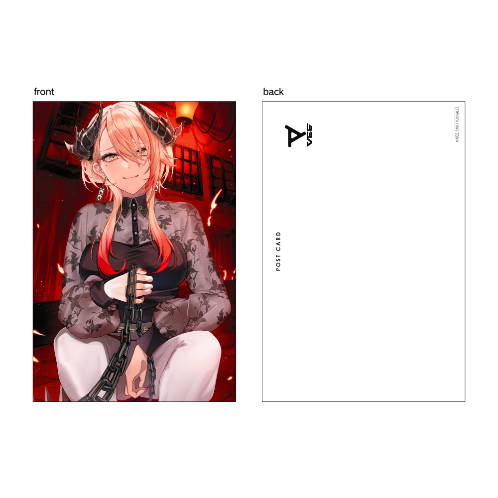 VEE：黒燿リラ バースデーグッズ(特典ポストカード)