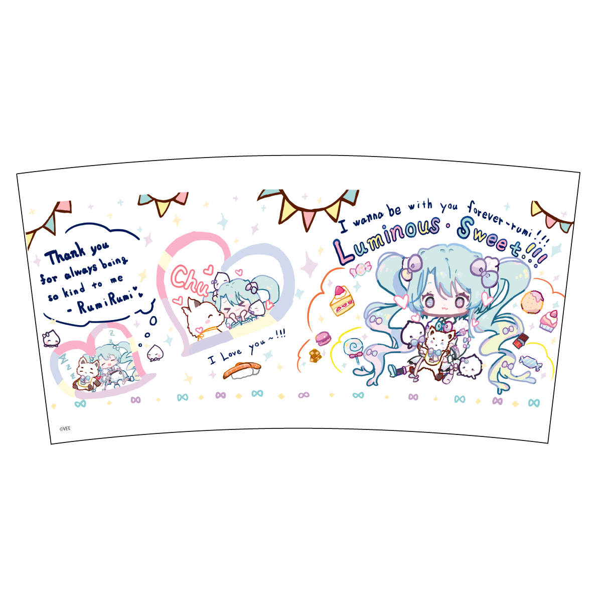 VEE：るみなす・すいーと バースデーグッズ(タンブラー絵柄)