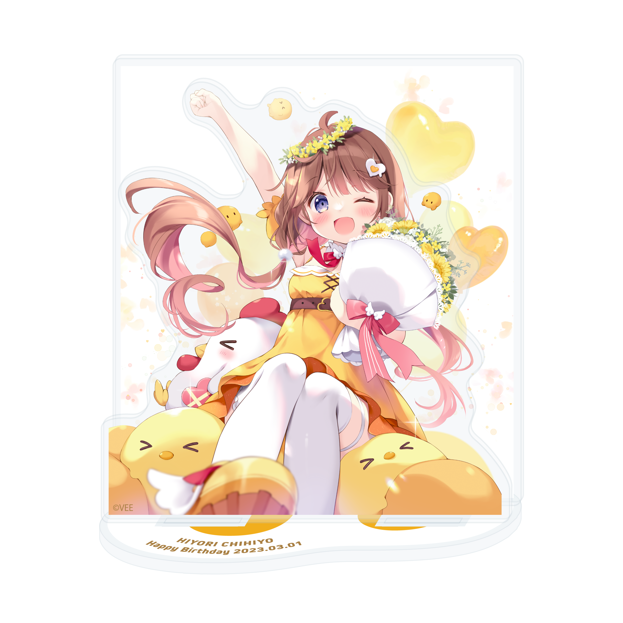 VEE：日和ちひよ バースデーグッズ(アクリルジオラマスタンド)