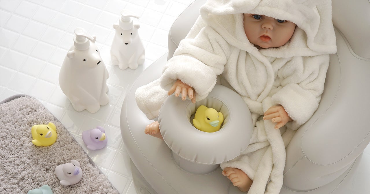 使用シーン#クラウンベビーバスチェア