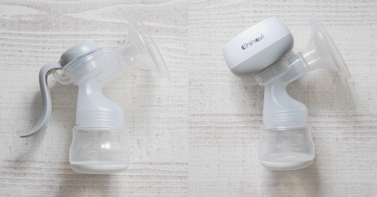 手動と電動#2wayさく乳器