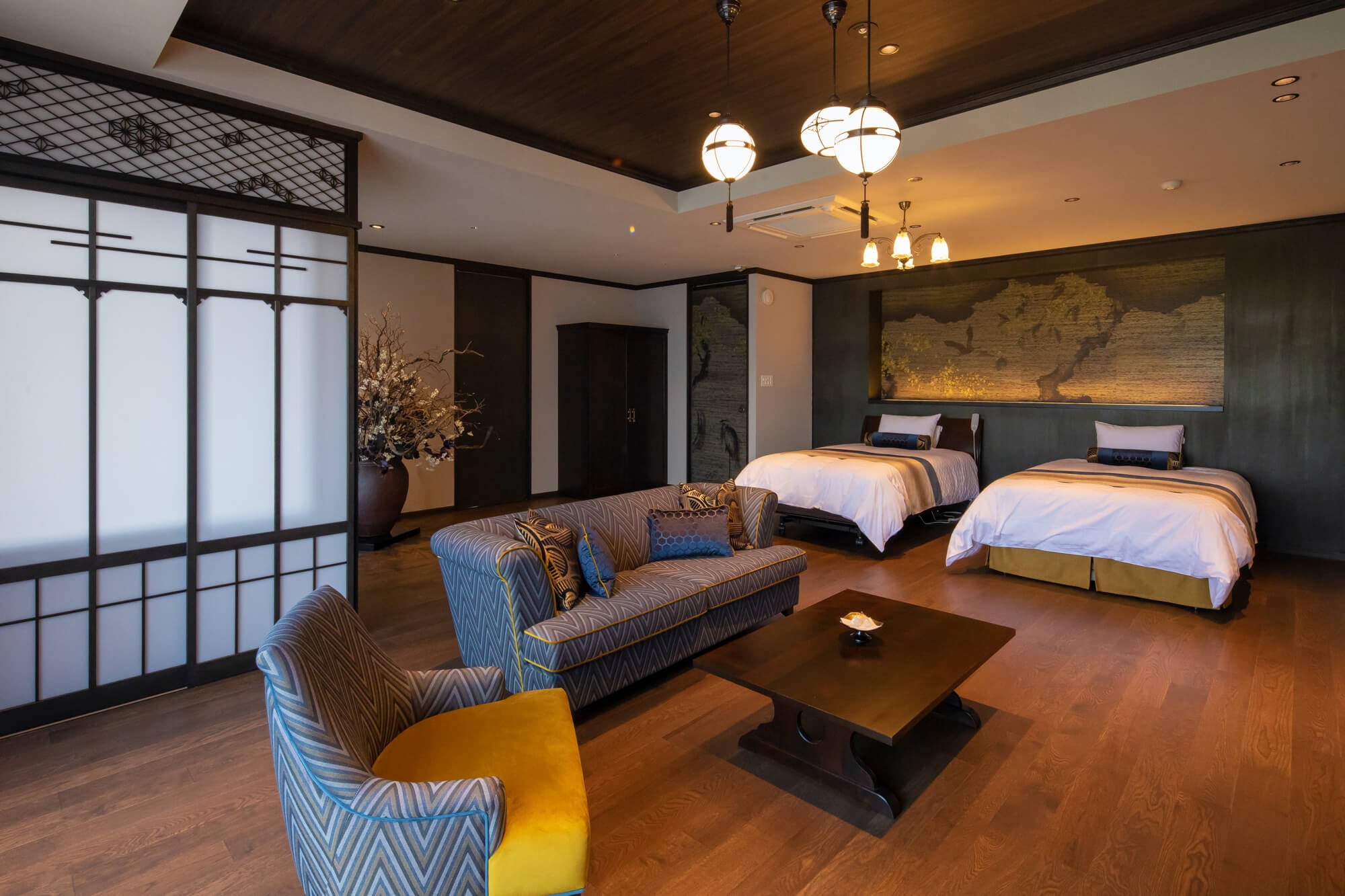 デザインにも拘った和モダンの空間