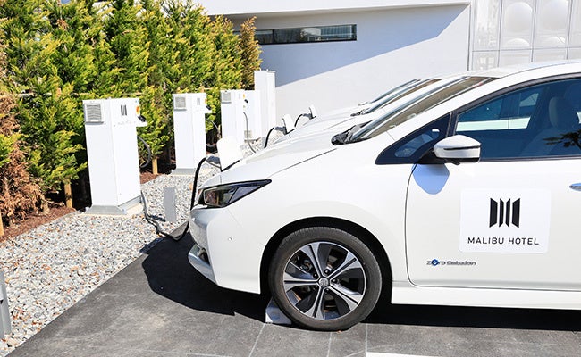 マリブホテルに導入のV2B システム