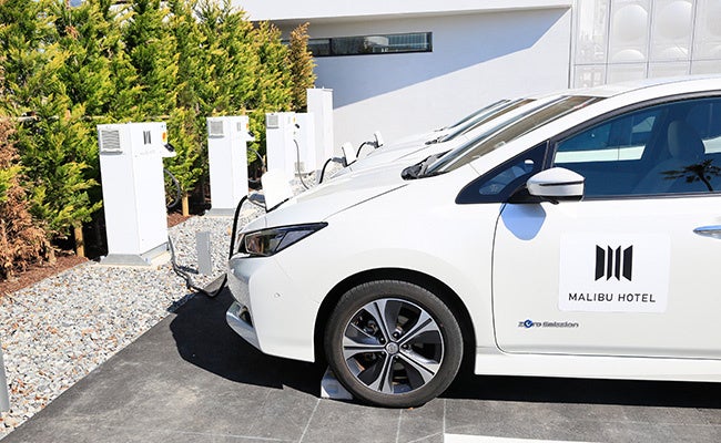 マリブホテルに導入のV2Bシステム