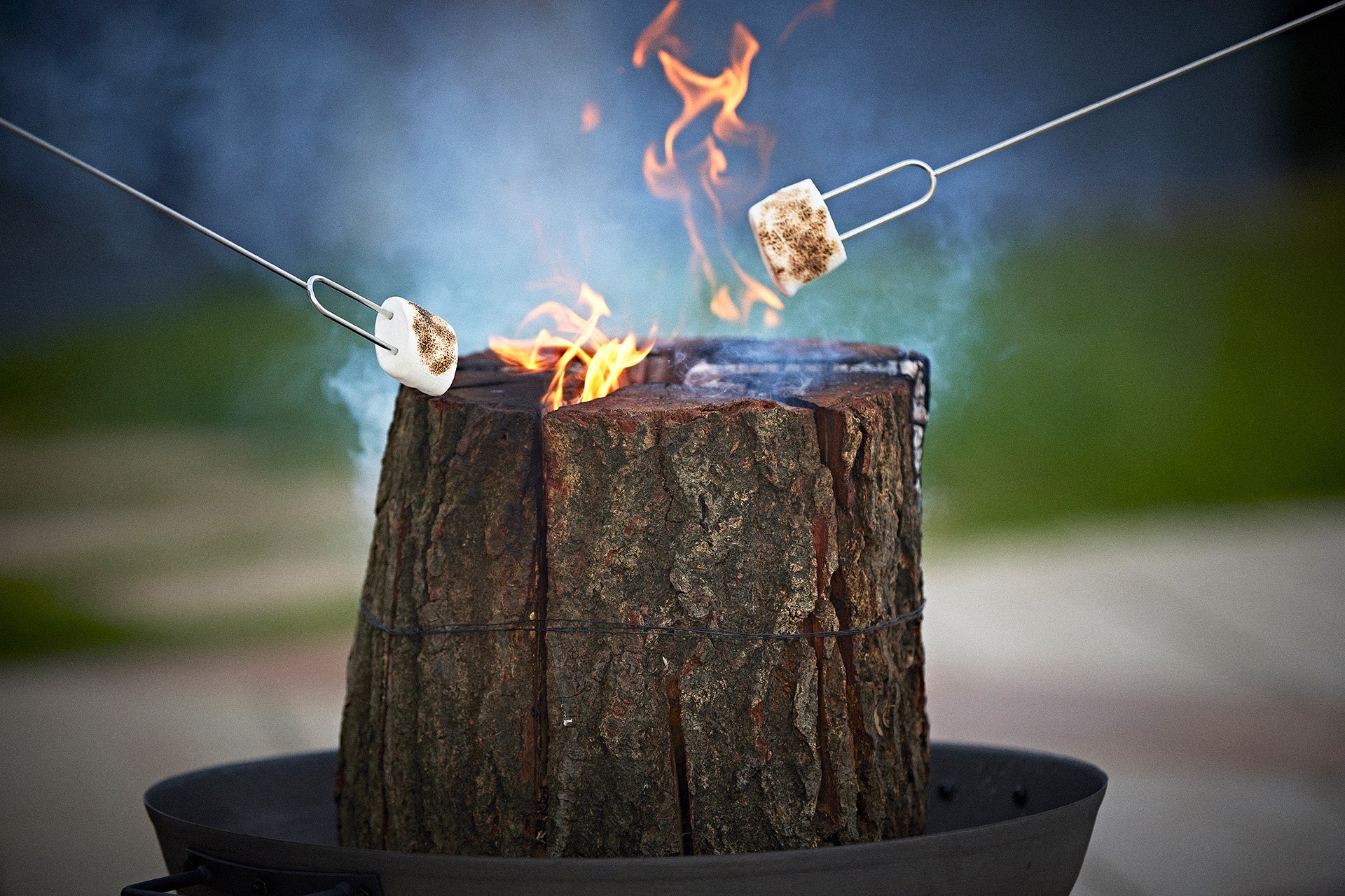 スウェーデントーチを囲み語り合うひととき