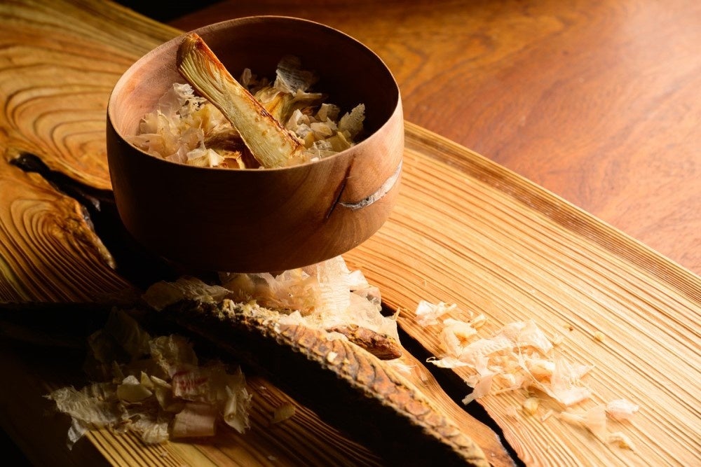 Auberge TOKITO 「マグロ節を食べる」 オーベルジュときとの特徴的な料理