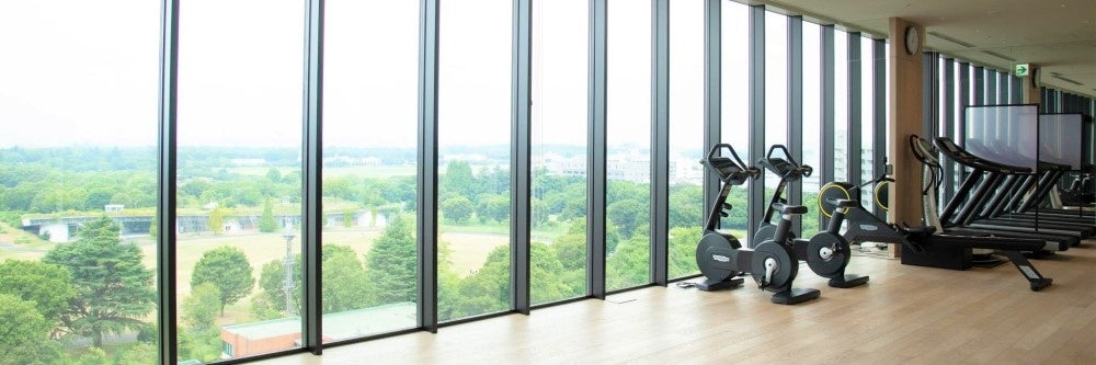 眺望も清々しいジムスタジオ