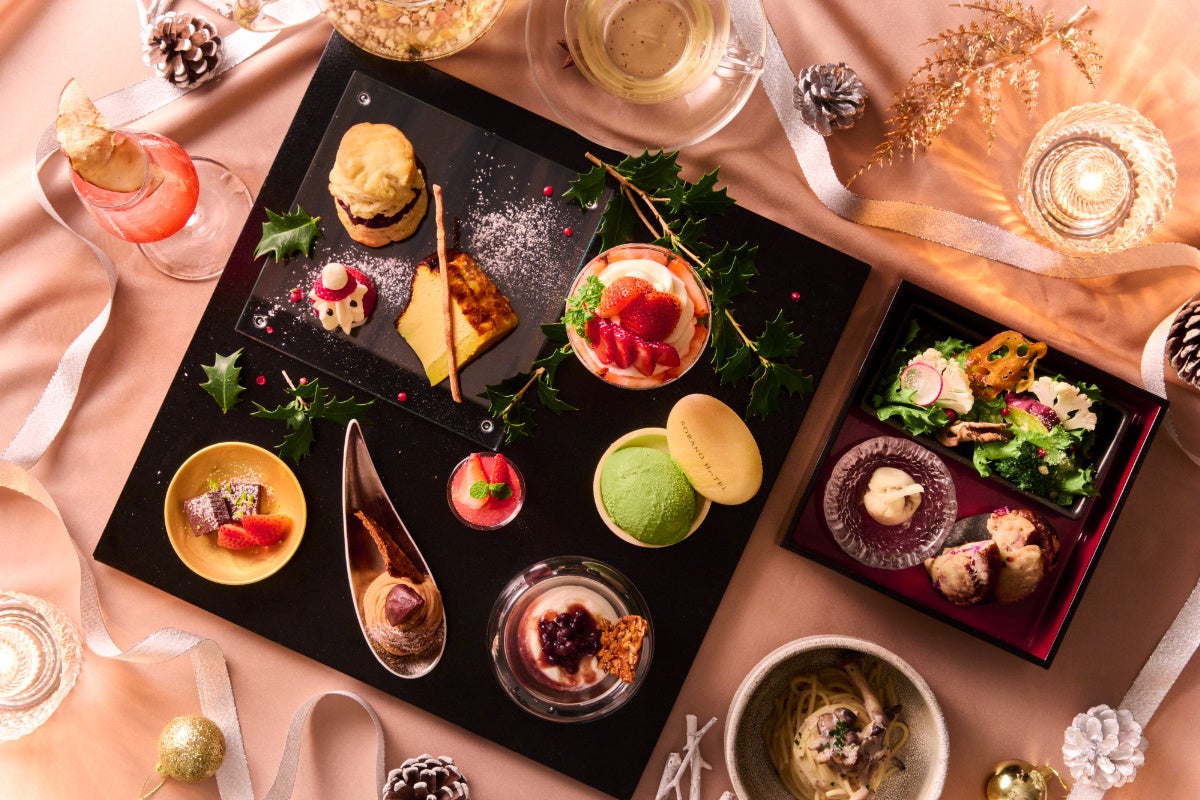 【SORANO HOTEL】いちごが彩る、クリスマス限定「和のアフタヌーンティー」を12月1日より提供開始