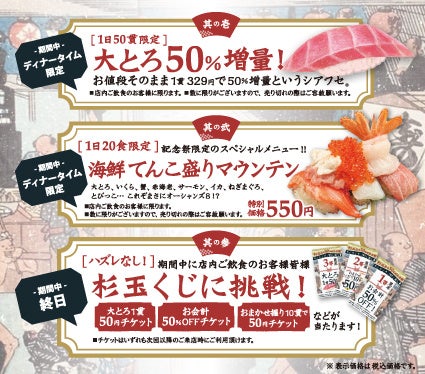 杉玉　約50センチ‼️お客様ご注文品♪ 大衆寿司居酒屋「鮨 酒 肴 杉玉」、ついに50店舗を達成！！ 50