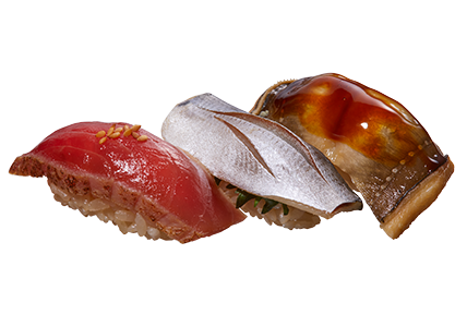 特製赤シャリ”が味を際立たせる！ひと皿で三ネタを味わえる期間限定