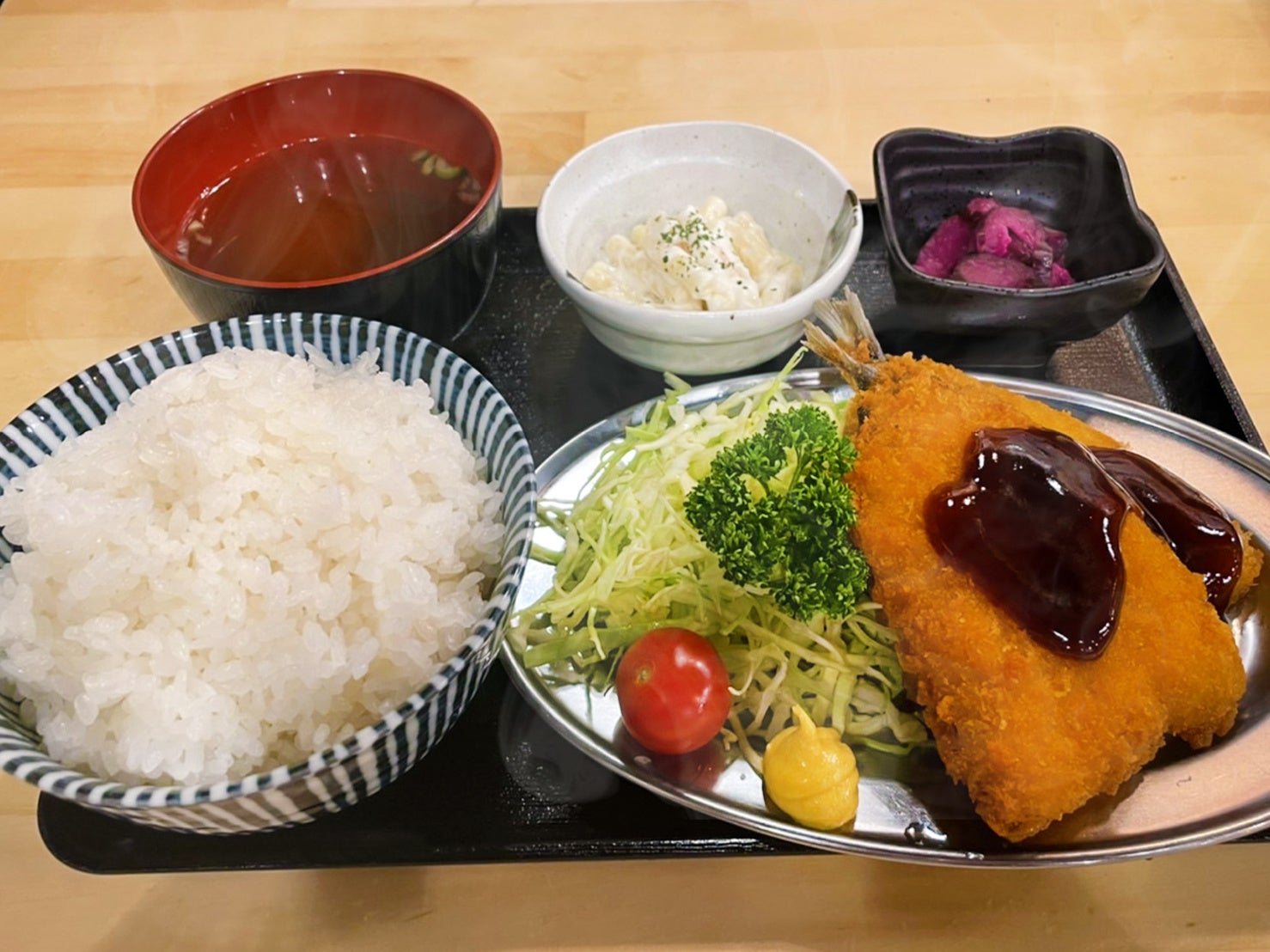 アジフライ定食