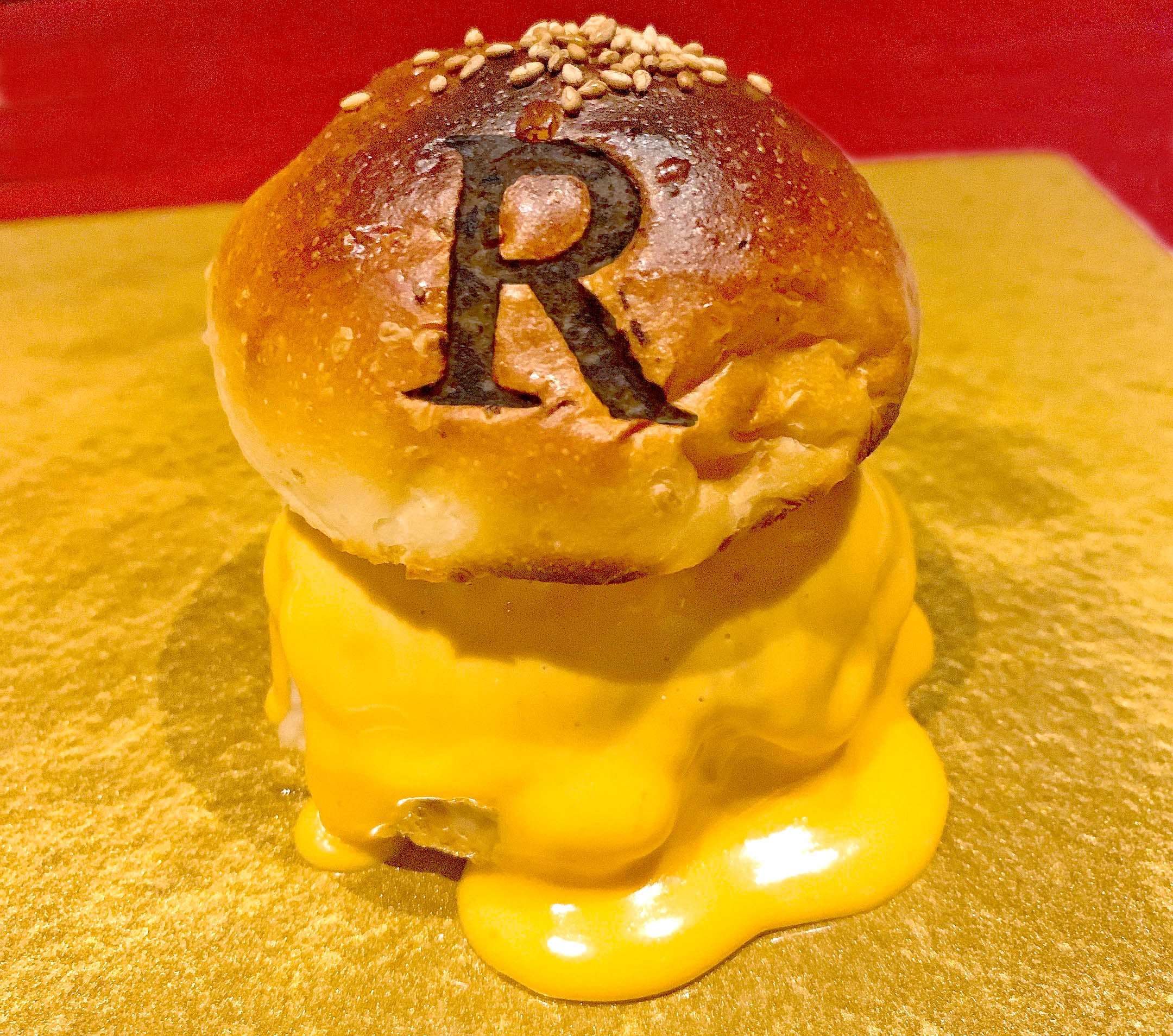 R特製ハンバーガー 雲丹とWチーズのソース