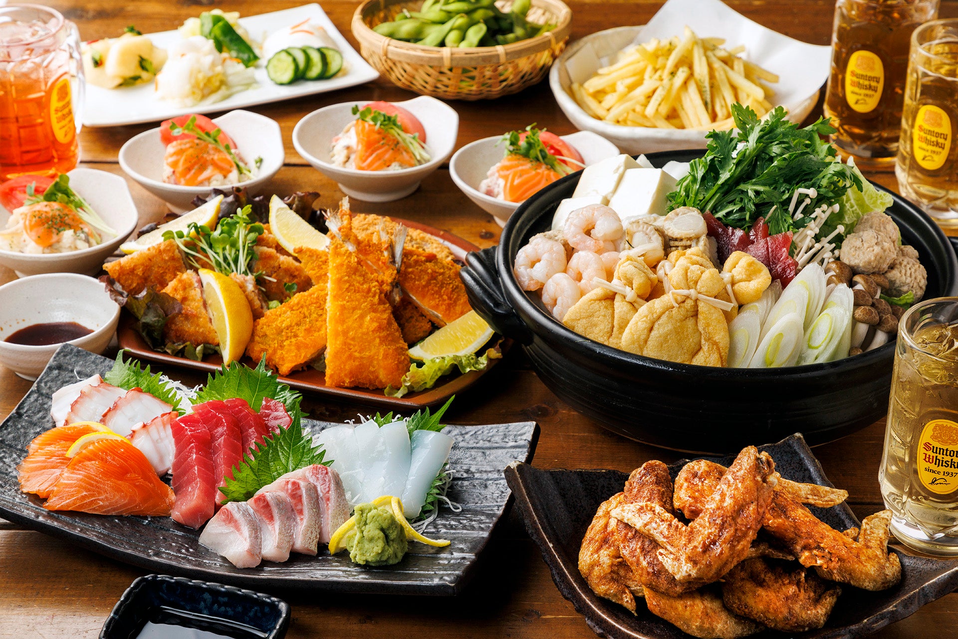 海鮮鍋コース 3H 4500円