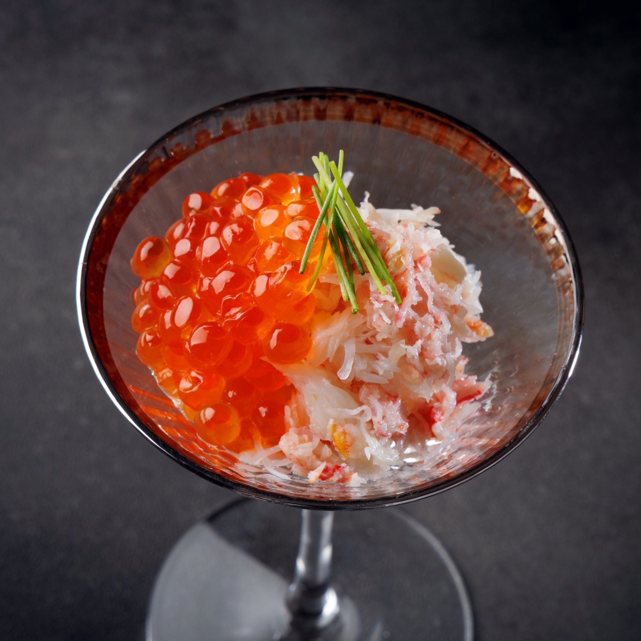 いくらと蟹のカクテル