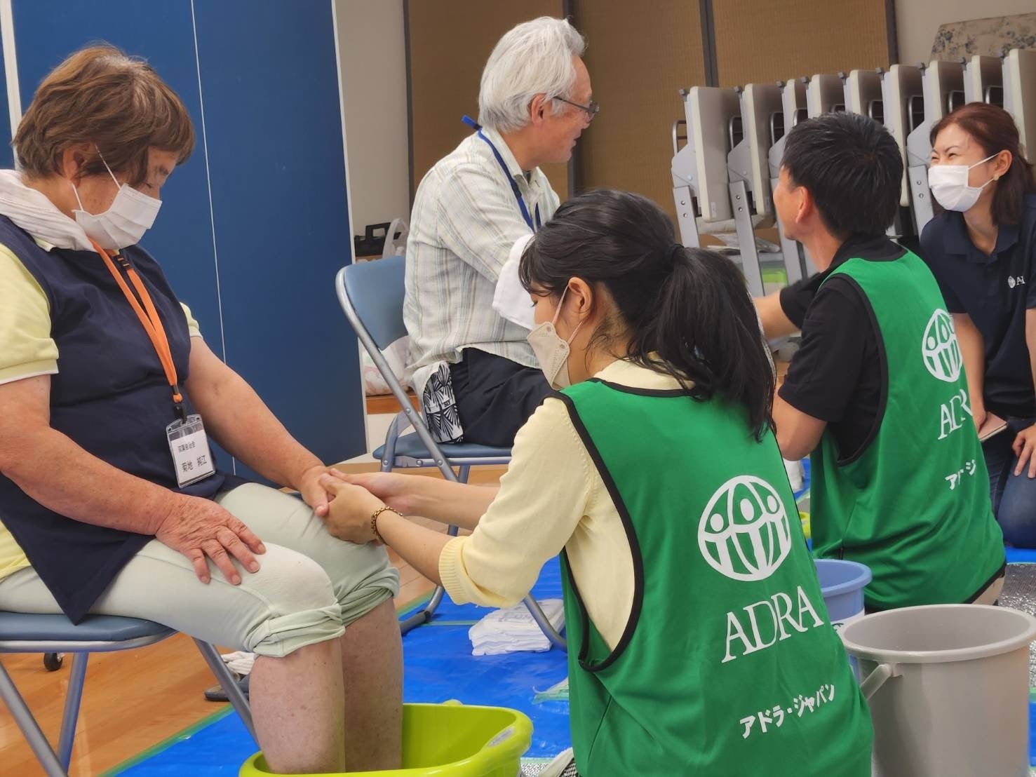 第1回足湯・サロン開催（2023年6月22日 取手市・双葉地区）