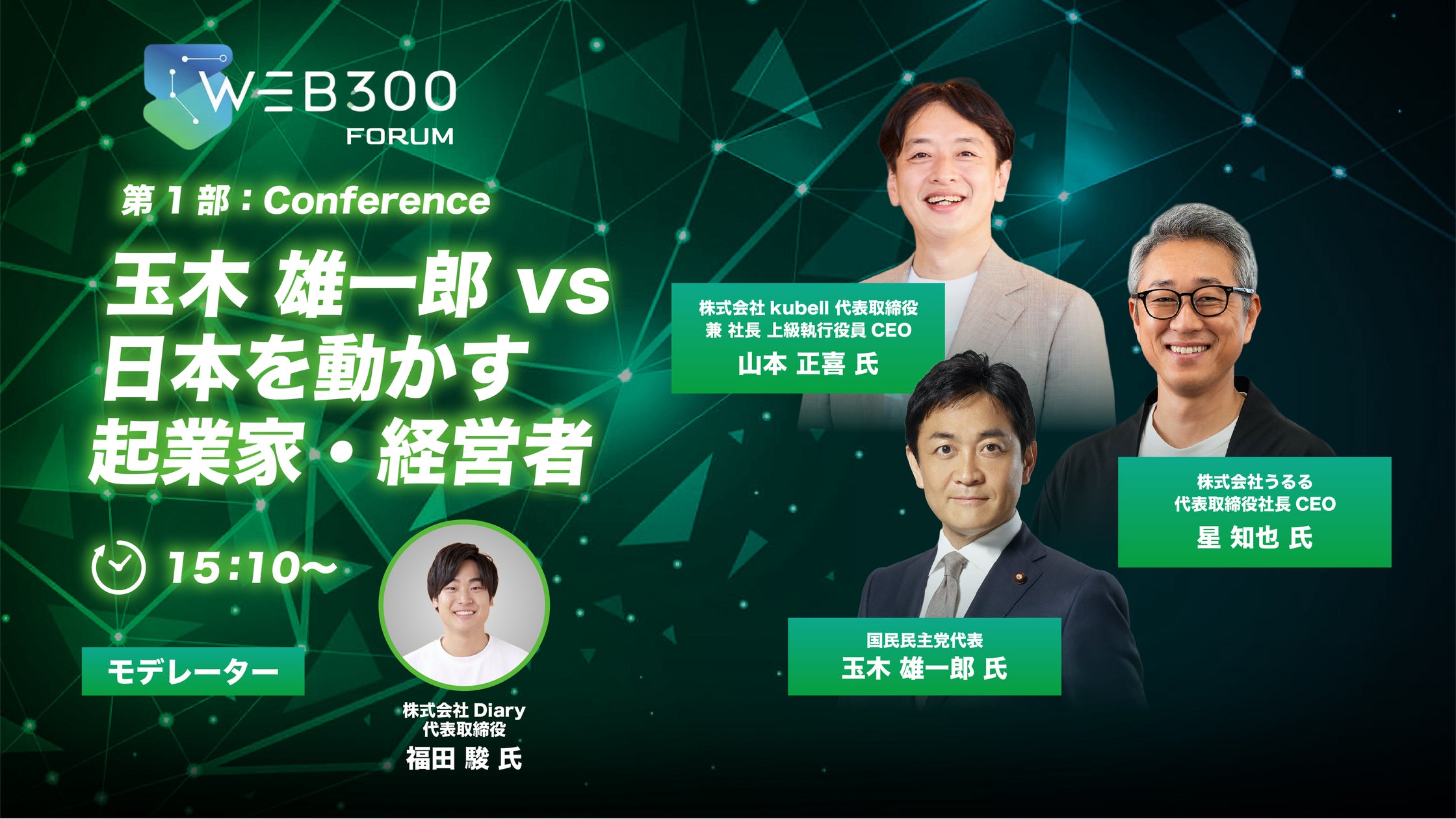 うるる代表取締役社長CEO星知也が、経営層・リーダーが集うビジネスカンファレンス「WEB300 FORUM」の特別セッションに登壇 ...