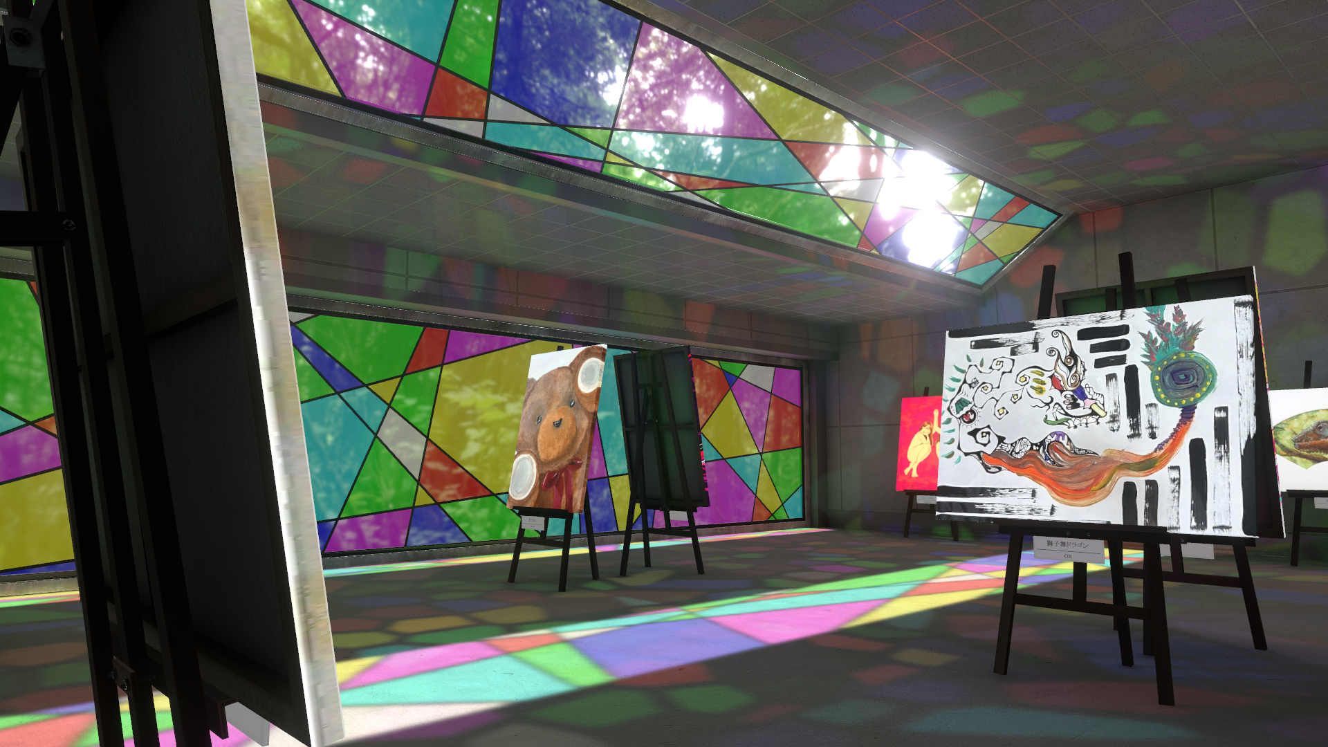 V、BUSCAの現代アート展【 U-25 EXHIBITION 】におけるVRChat特設ワールドを制作