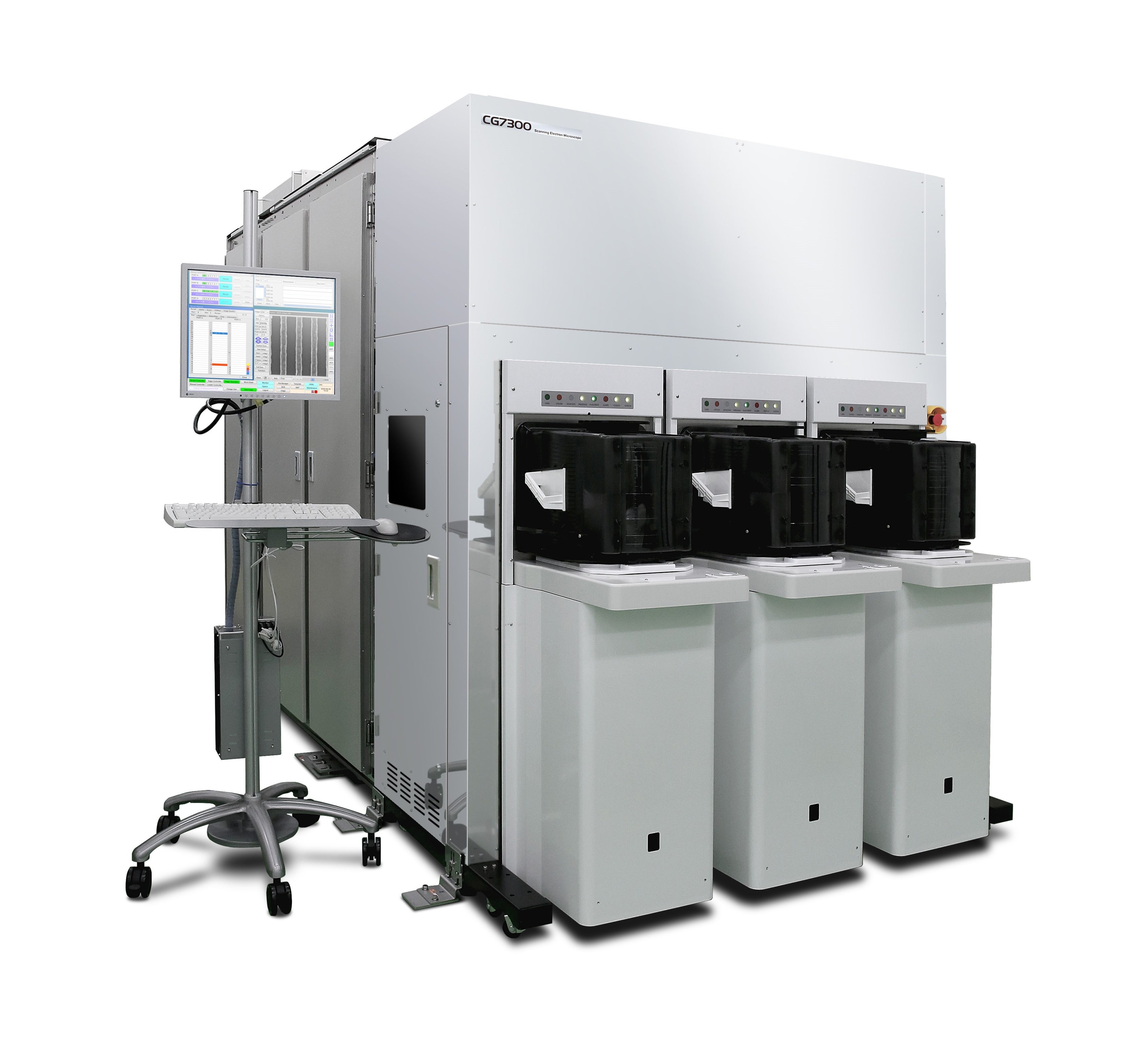 開発した高分解能FEB測長装置「CG7300」