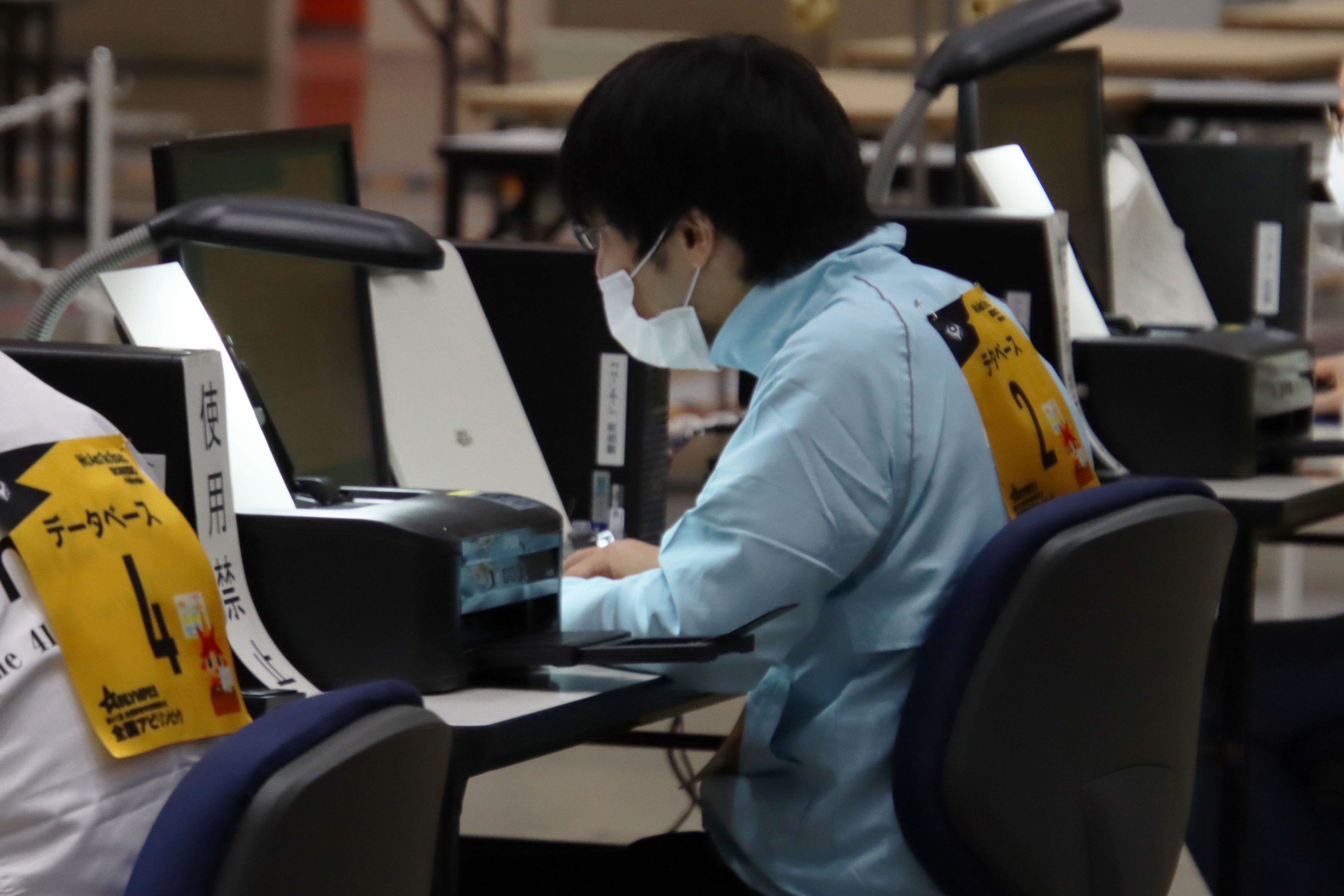 「データベース」種目の手島選手