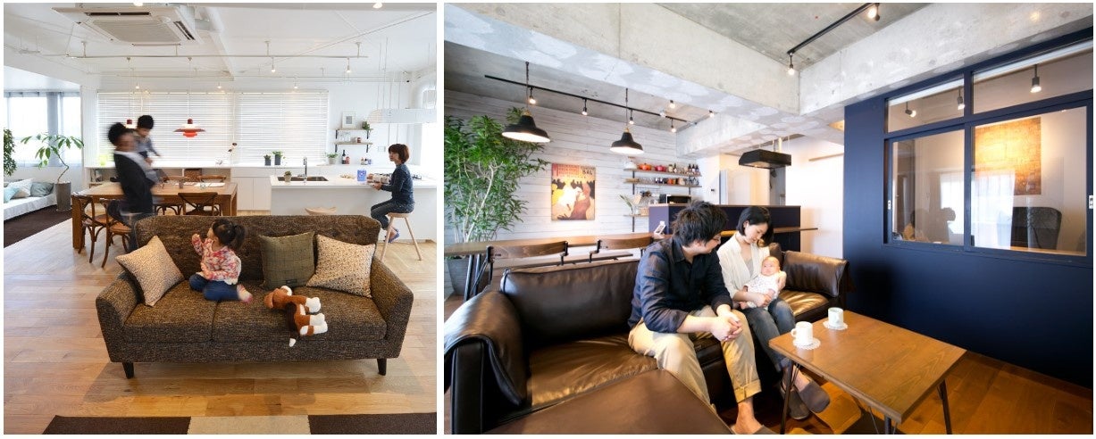 左）改修前、右）リニューアル後イメージ