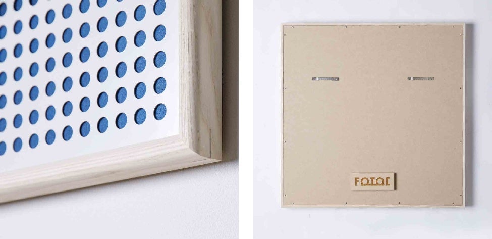 スペーサーにはロゴを刻印