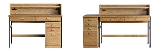 1200デスク＋上置き＋ワゴン