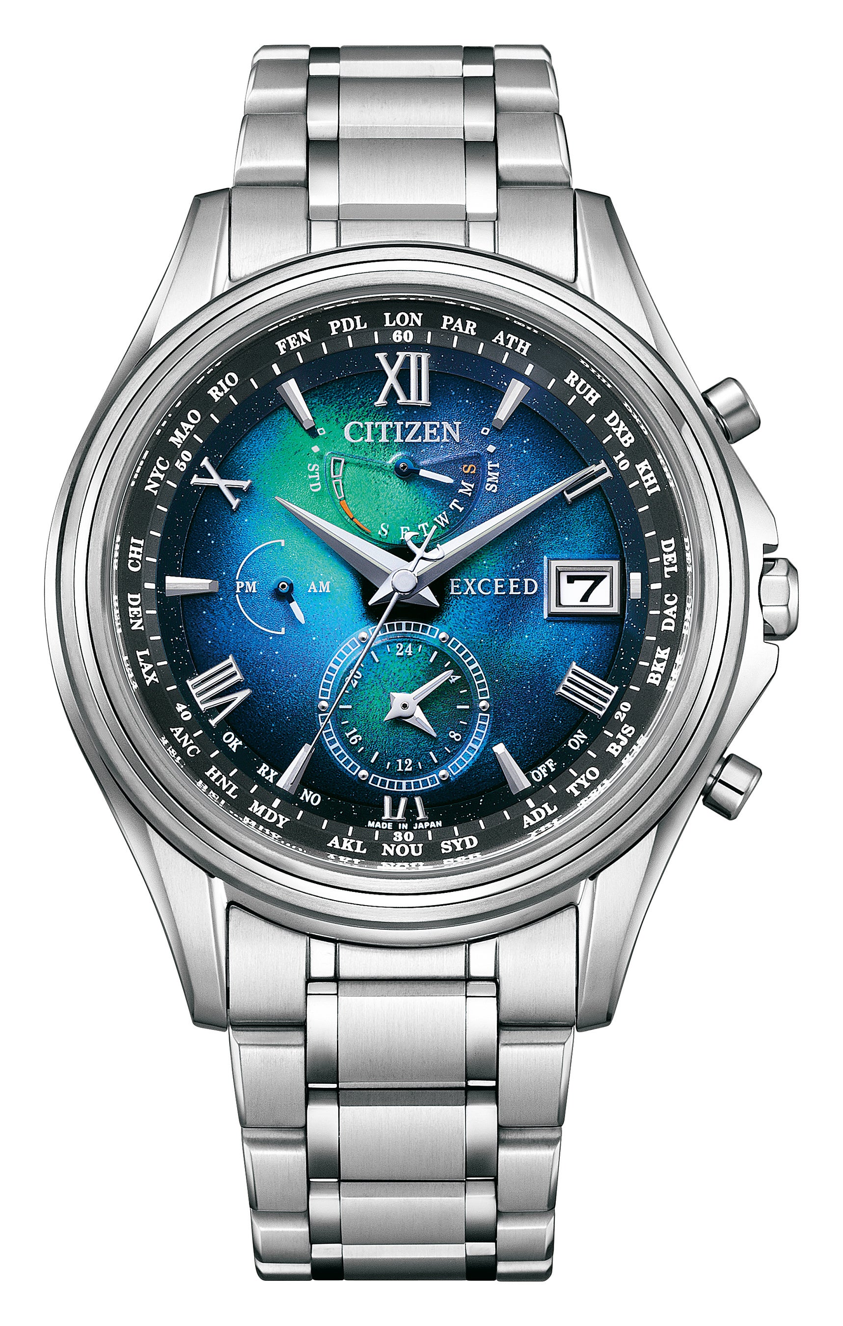 CITIZEN Eco-Drive ワールドタイム　チタン製腕時計 Citizen Eco-Drive Paradigm Watch (527-00699) - Shay's Jewelers