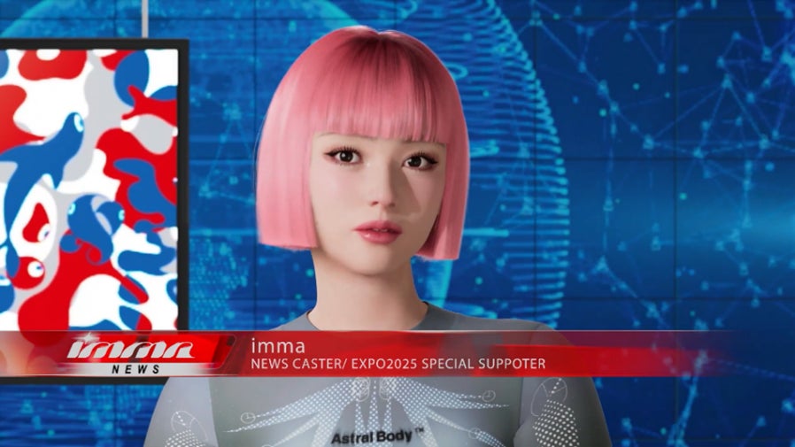 バーチャルヒューマンimma、大阪・関西万博 開幕1年前イベントでサプライズ出演! バーチャルヒューマンimma、大阪・関西万博 開幕1年前イベントでサプライズ出演!