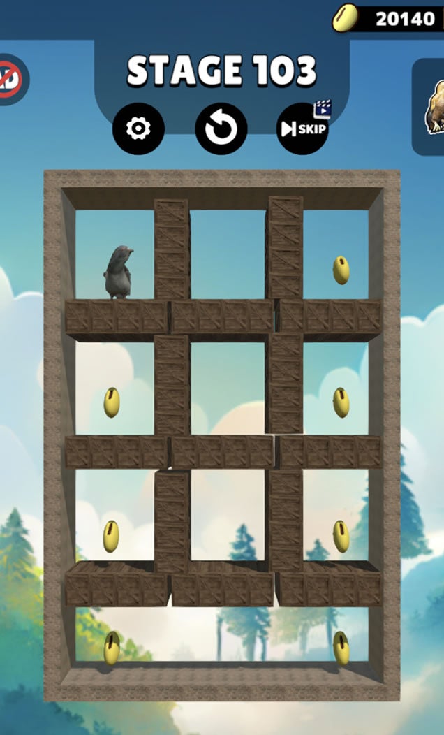 豆が沢山出てきて正解の豆を勘を頼りに当てるステージ