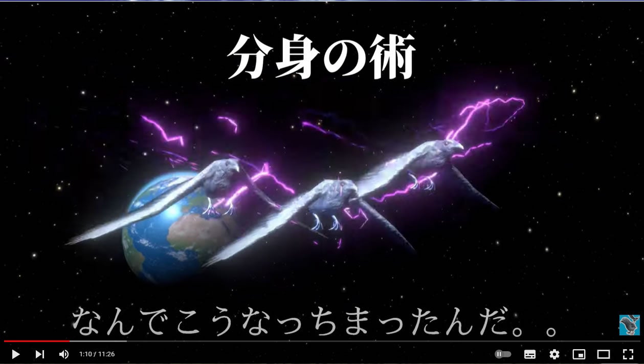 カラスが決死の覚悟でハト星を救う
