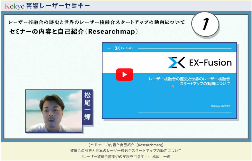レーザー核融合バナー