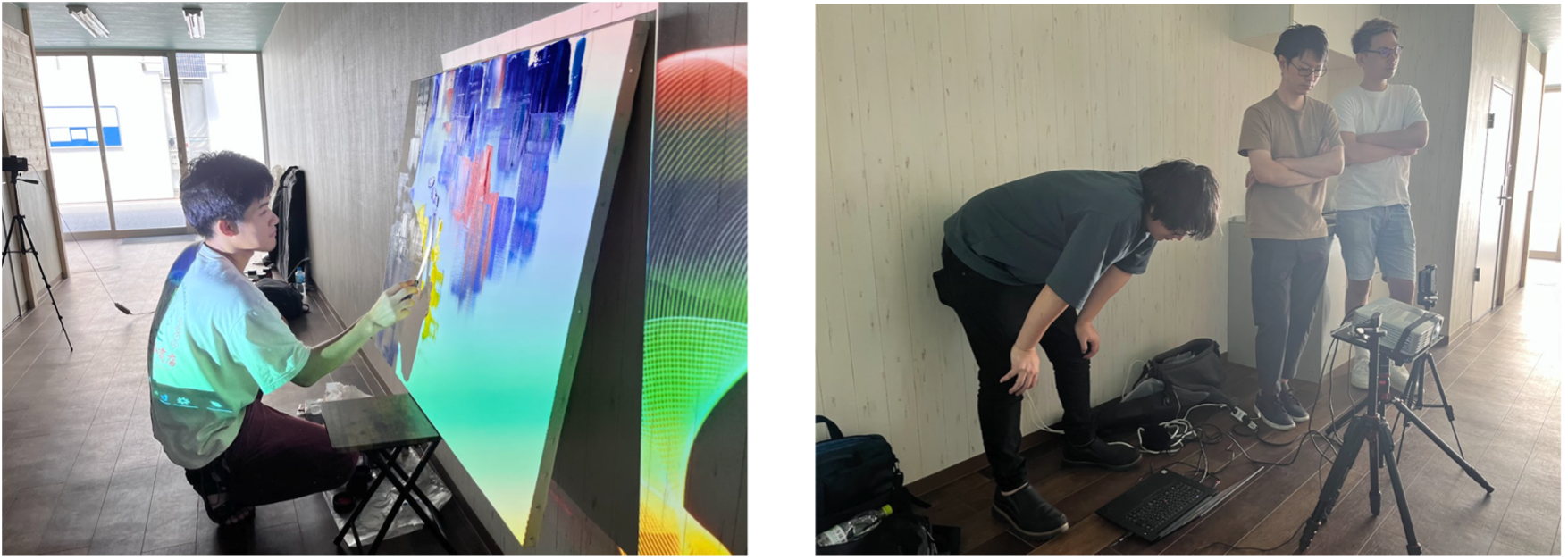 アラヤ、「AI・人工知能EXPO」に初出展。現代画家と生成AIのライブ