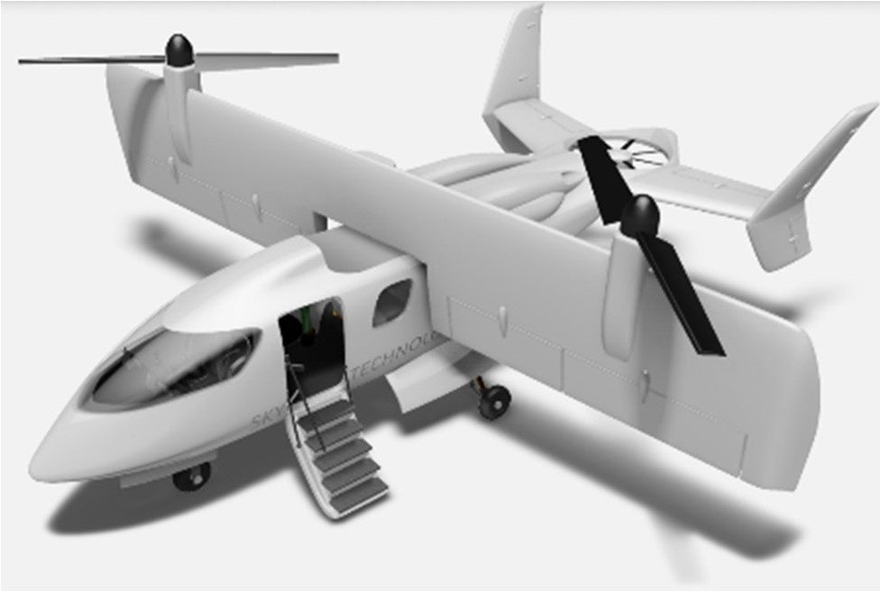 6人乗り機体の完成イメージ　　©スカイリンクテクノロジーズ