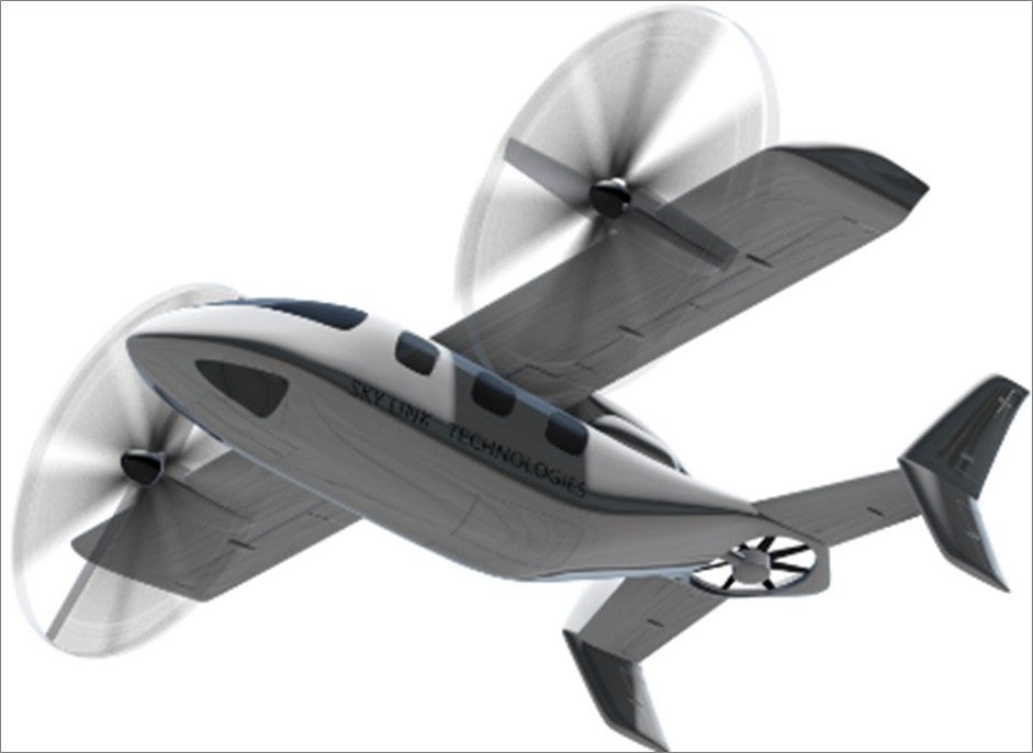 6人乗り機体の完成イメージ  ©スカイリンクテクノロジーズ
