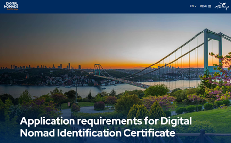 デジタルノマドビザのプラットフォーム “Digital Nomads GoTürkiye”