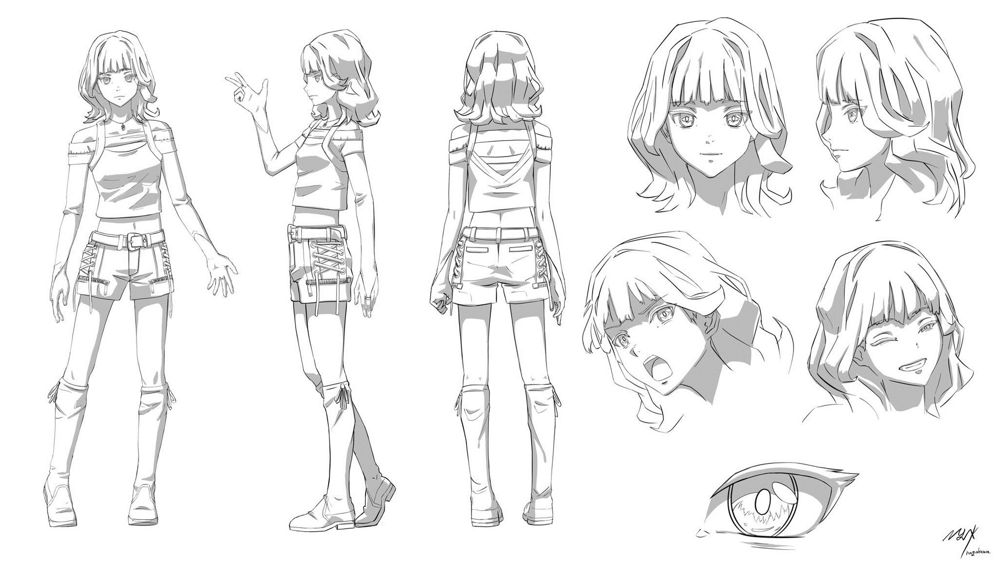 ※学習中のキャラクターモデリング課題事例