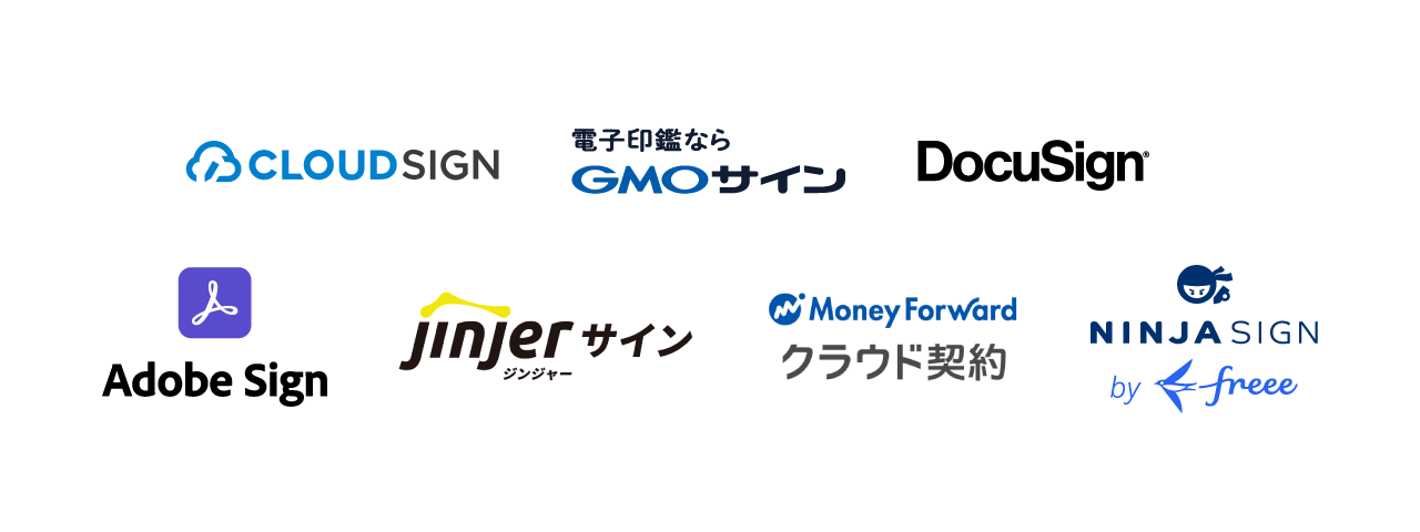 【連携を予定している電子契約一覧】