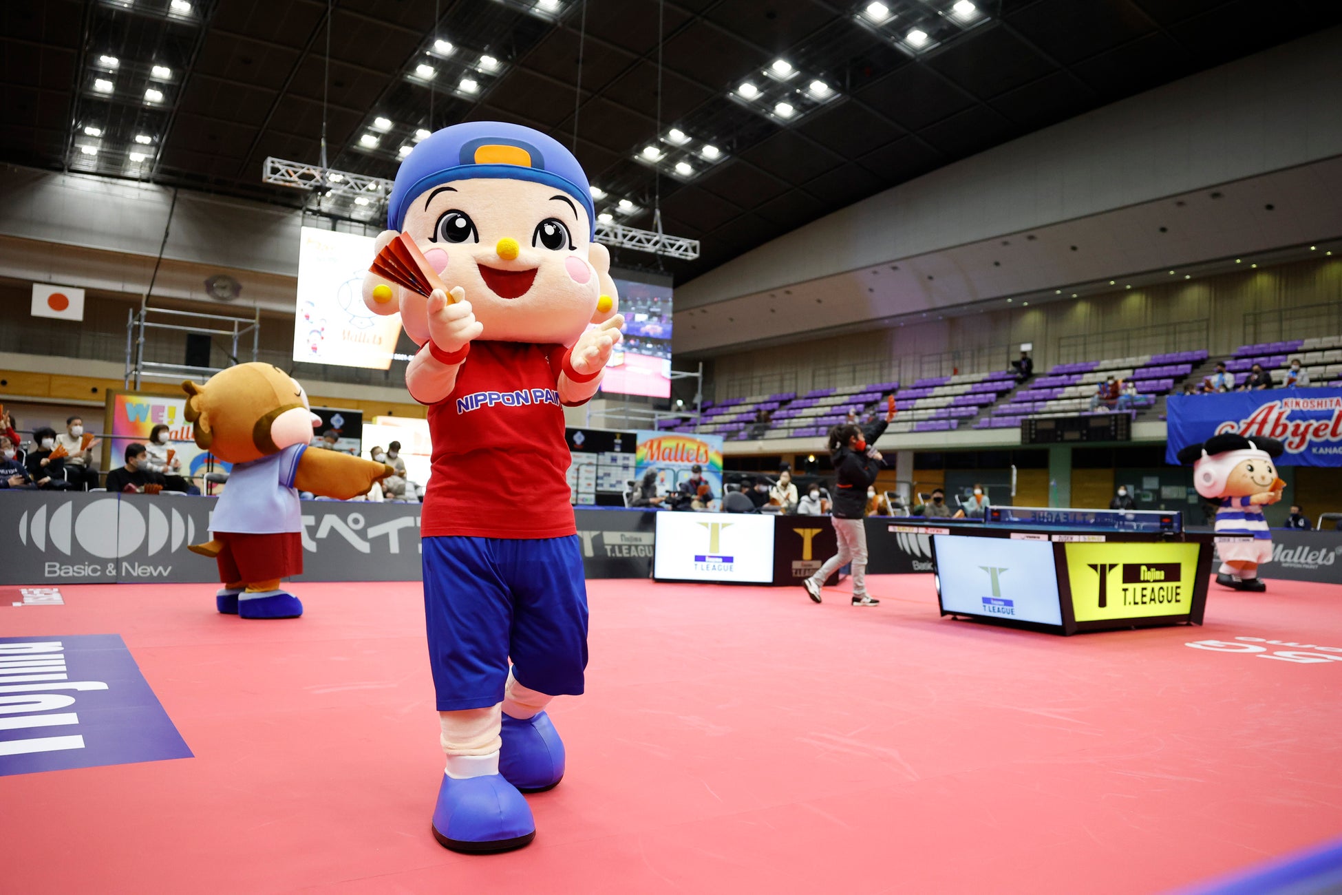 マスコットキャラクターのマレットちゃんも会場で盛り上げます!