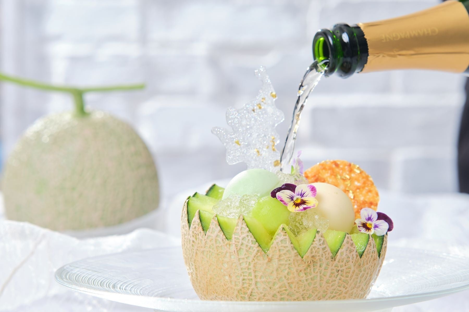 大人の贅沢メロンソーダ スパークリングワイン1本付（オプション）