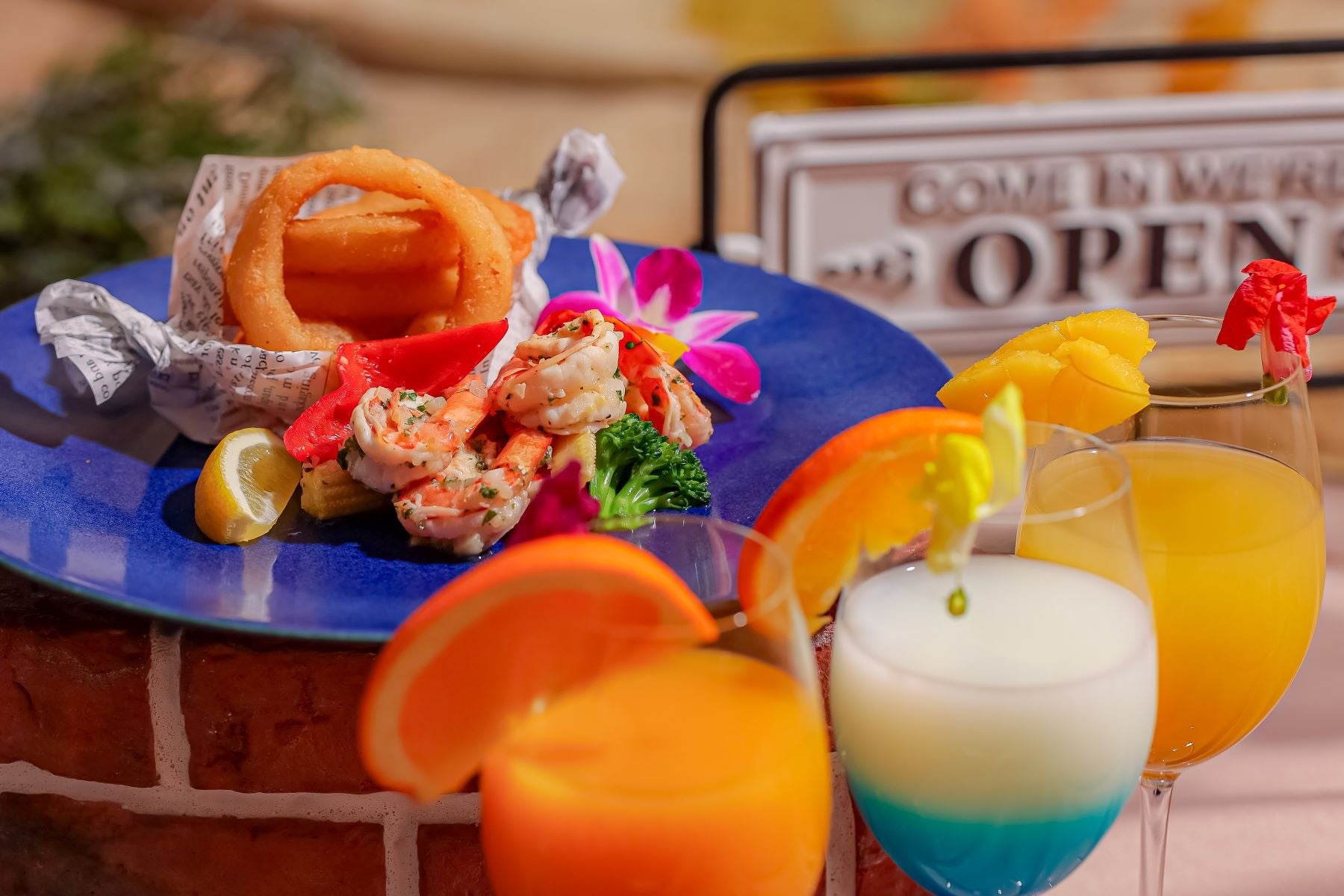 ＜プレート＞ガーリックシュリンプ＆オニオンリング（ハワイ）※オプション