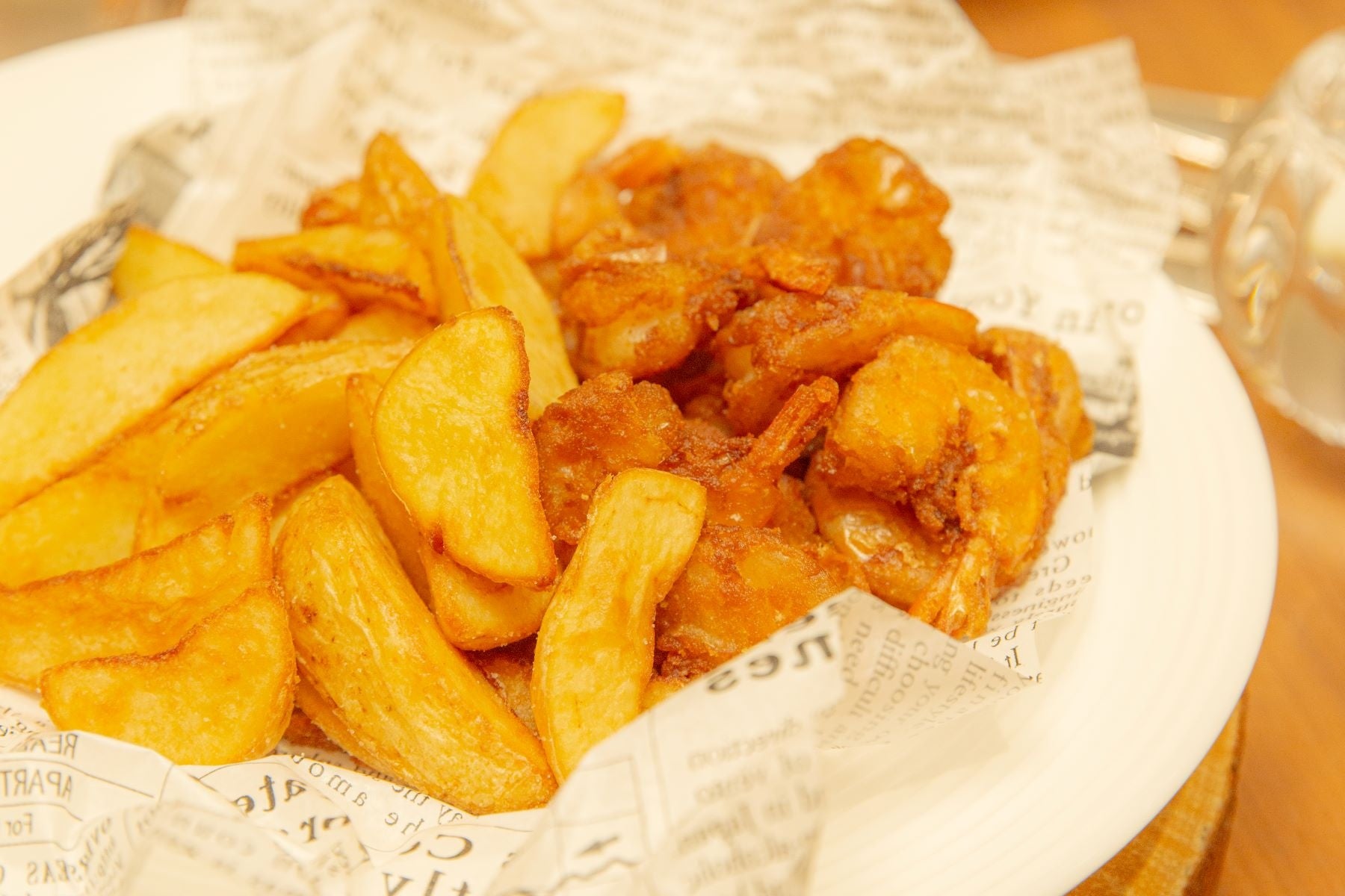 ガーリックシュリンプ＆フライドポテト