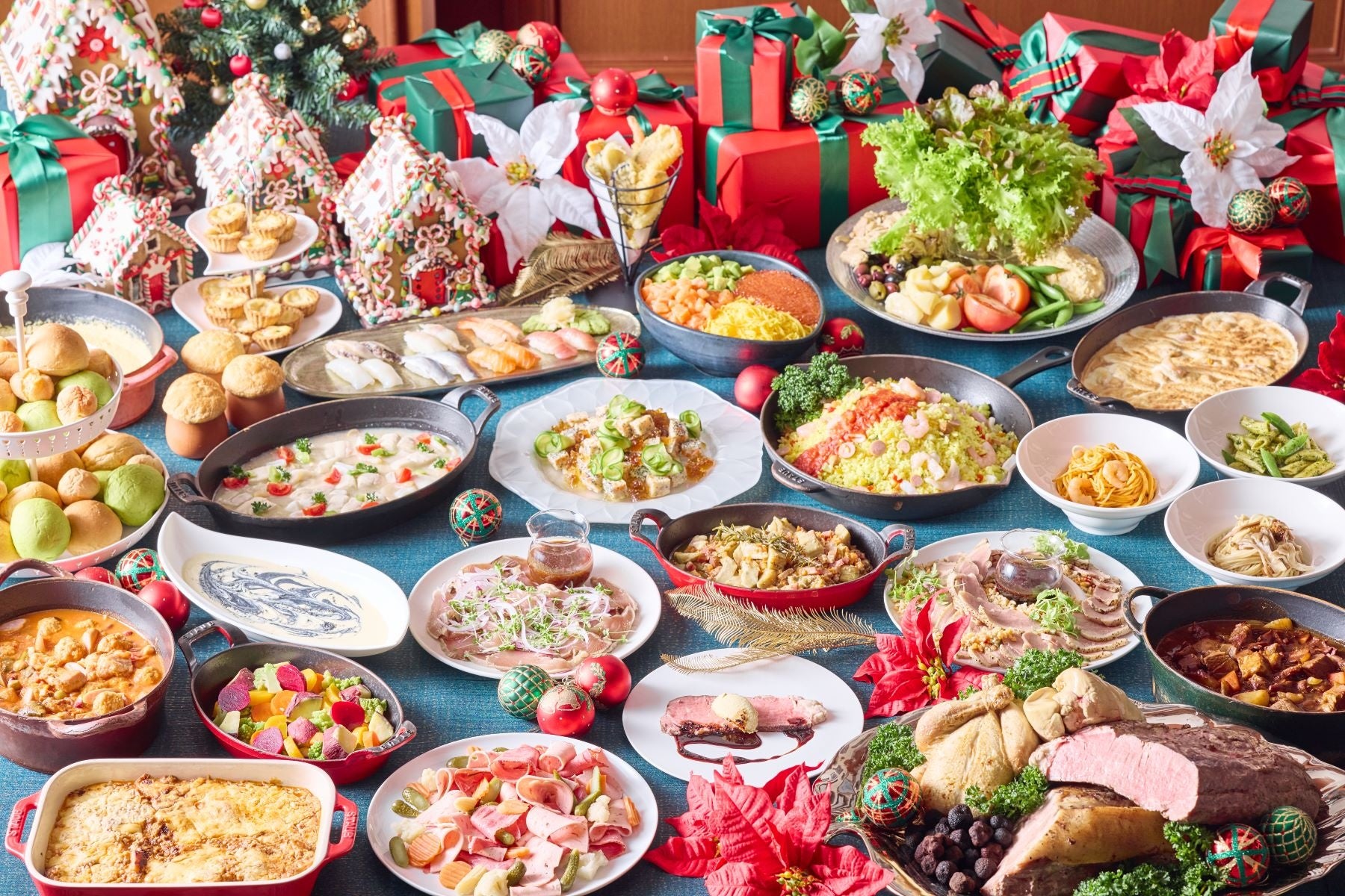 「フレンチ」をベースに、クリスマス気分を盛り上げる華やかで色彩豊かなフード&スイーツが勢ぞろい!『ジョイフルクリスマスブッフェ~フレンチグルメパレード~』期間限定開催