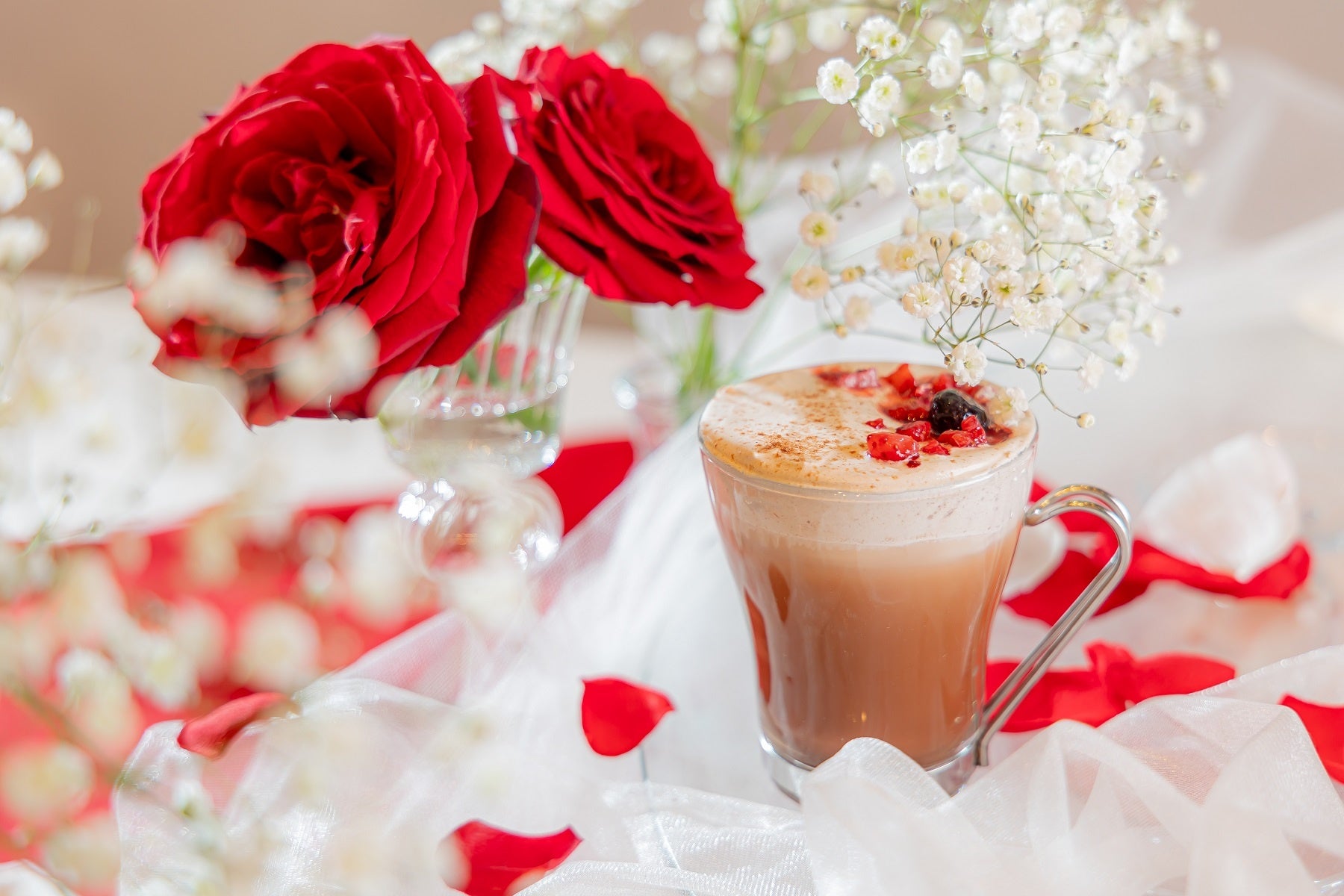 【ウェルカムドリンク】想い伝わる♡ストロベリーホットココア　イメージ