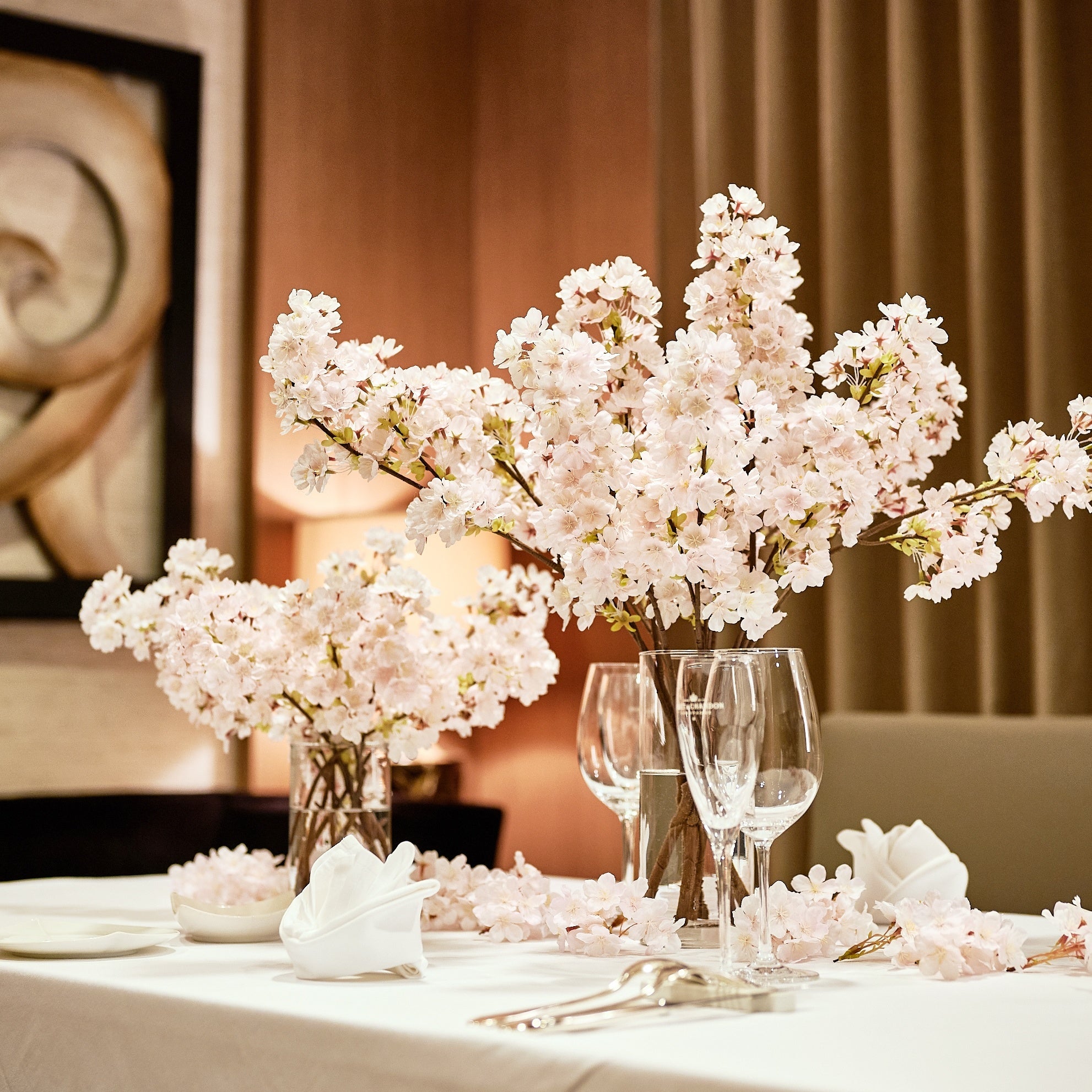 桜のアートフラワー装飾