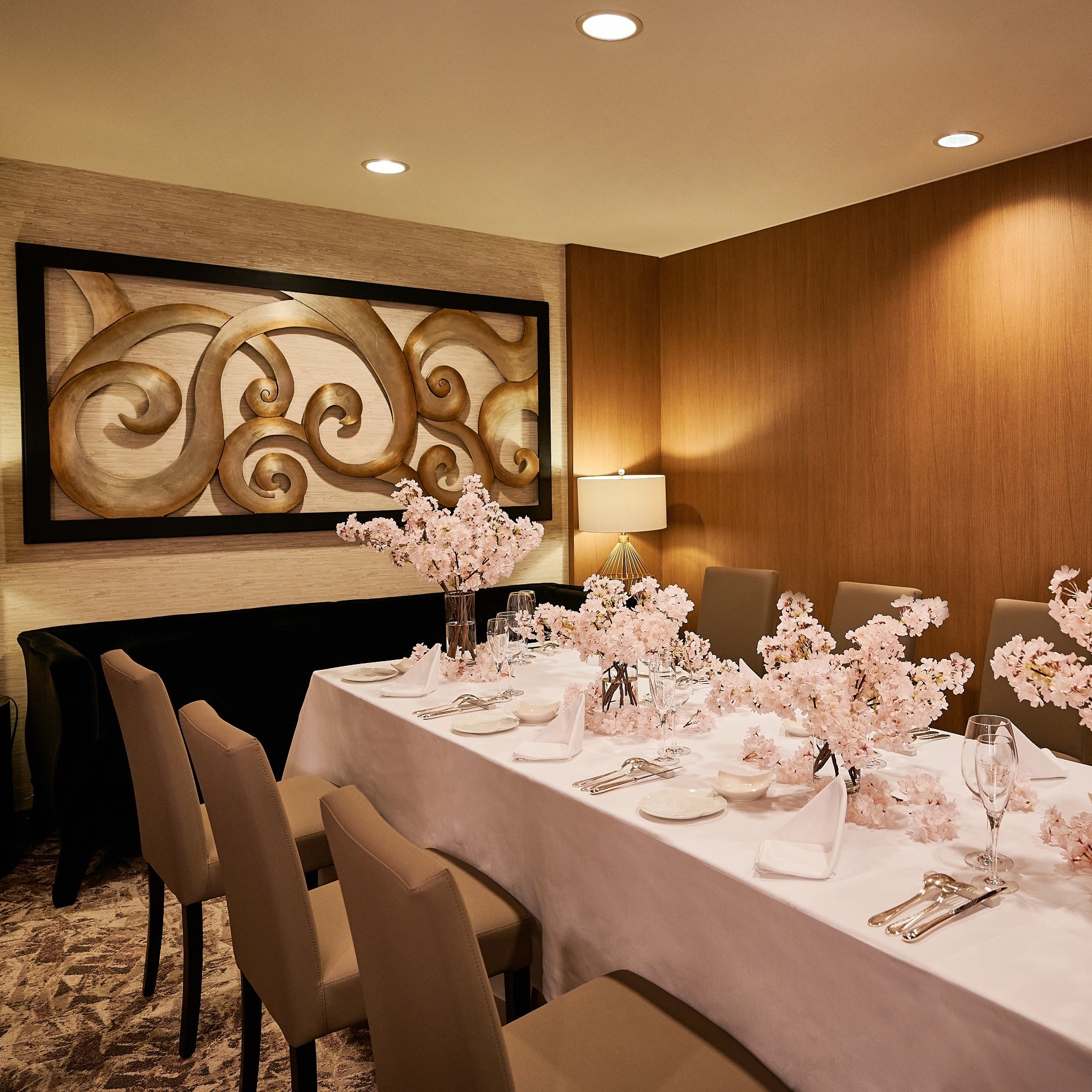 桜のアートフラワー装飾