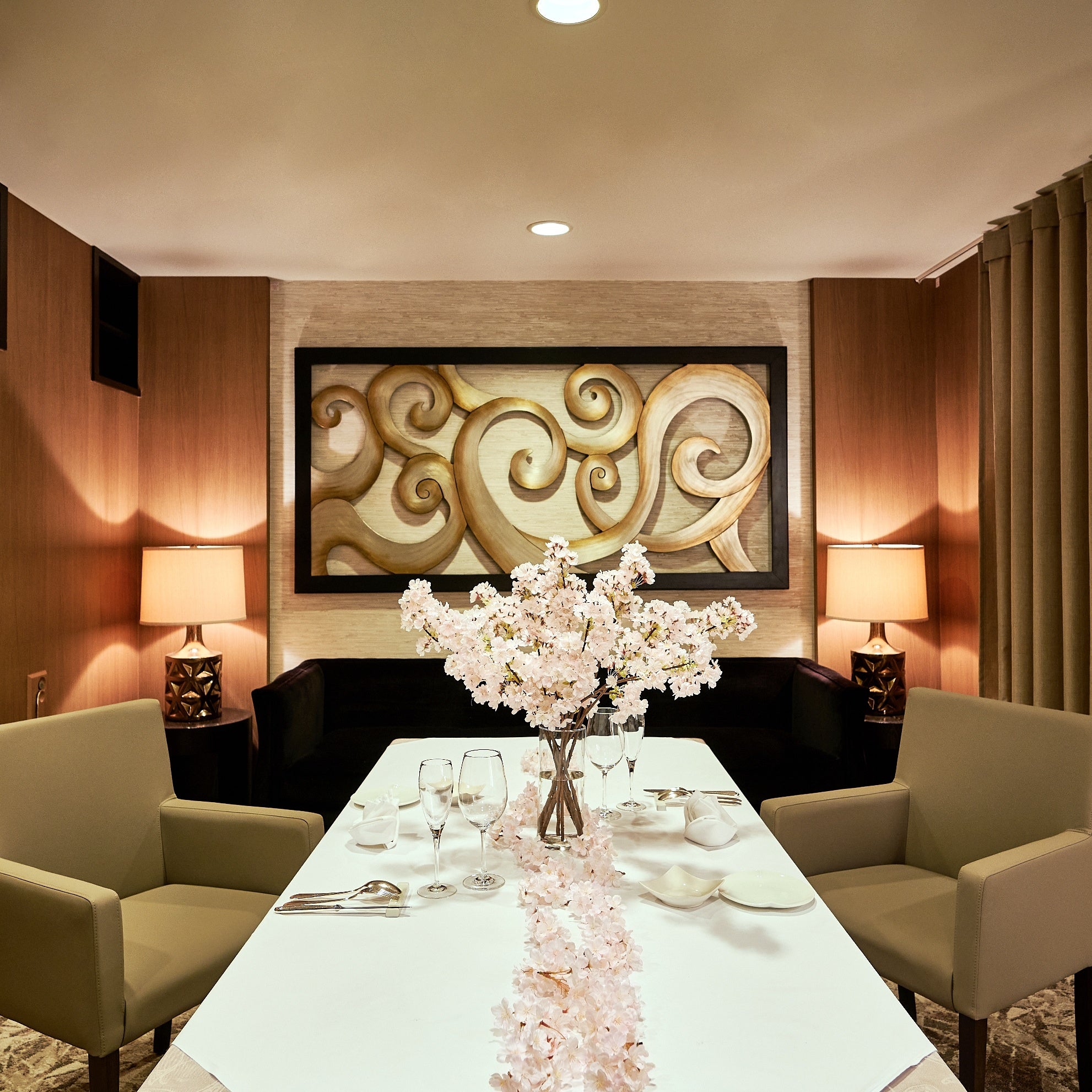 桜のアートフラワー装飾