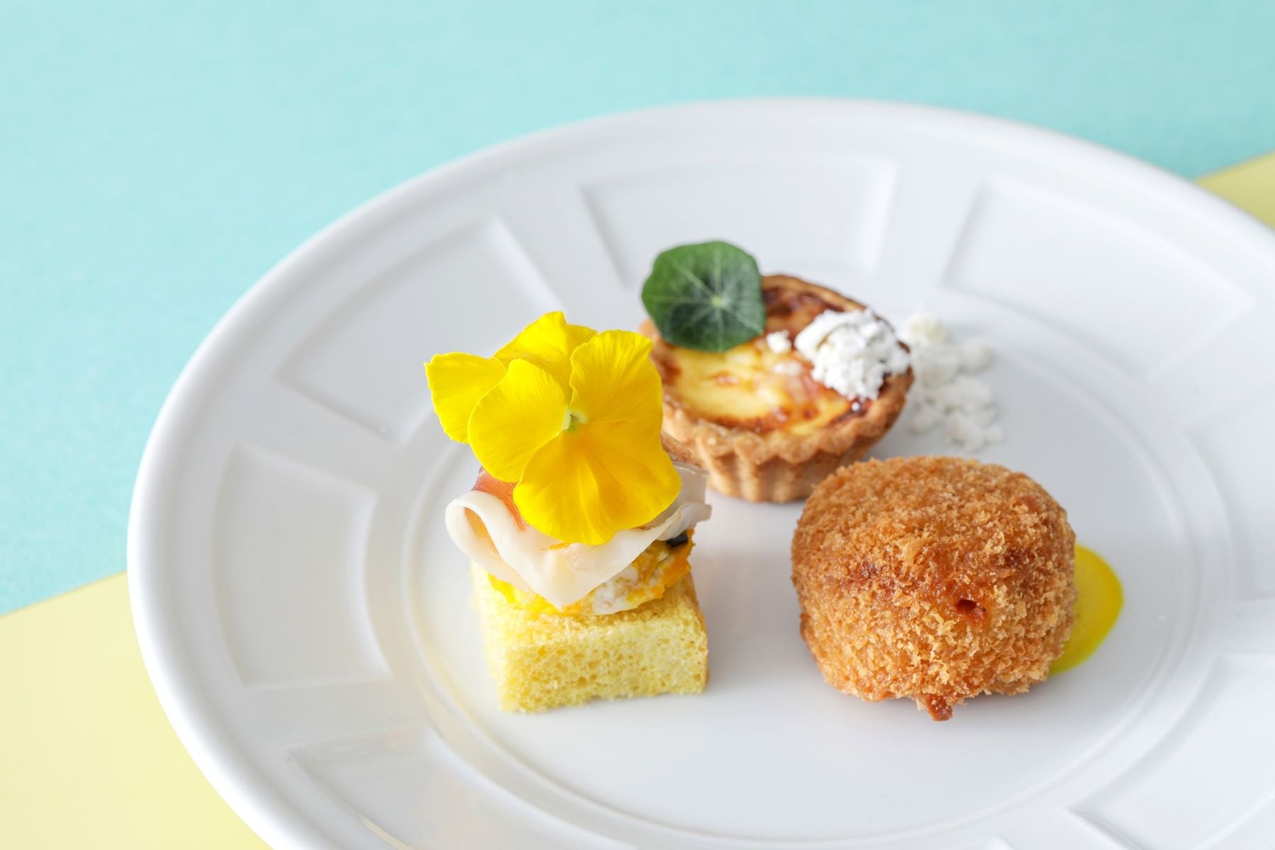 ▲シェフこだわりのセイボリー3種　イメージ